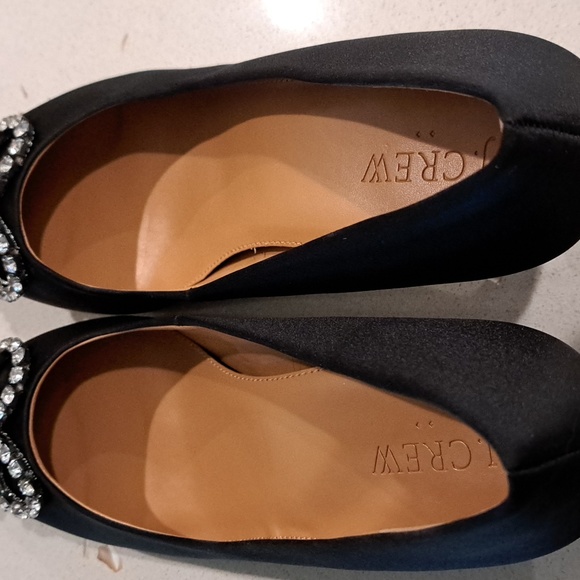 NIB J. Crew black satin pumps - Picture 9 of 12